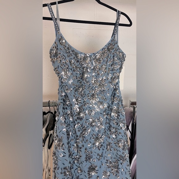 Mac Duggal 5477 Floral Embellished Scoop Neck Evening Gown - Picture 6 of 12